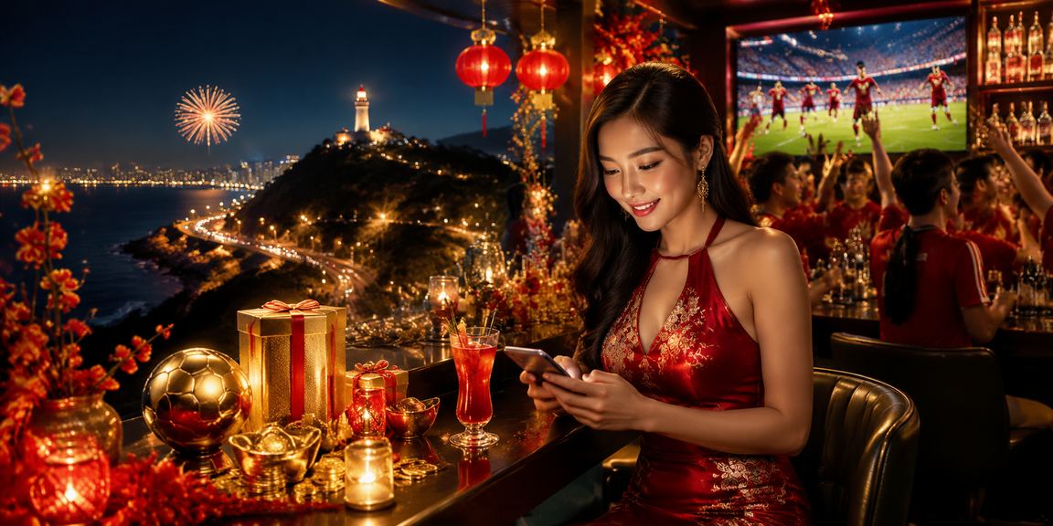 Người dùng xem sự kiện thể thao trên điện thoại tại Vũng Tàu dịp Tết